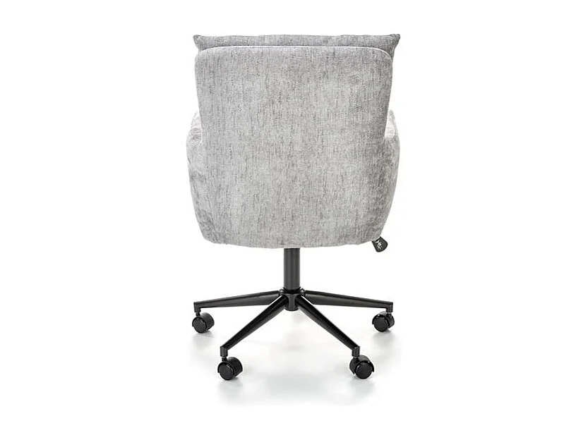 Fauteuil de bureau design tissu gris Persée
