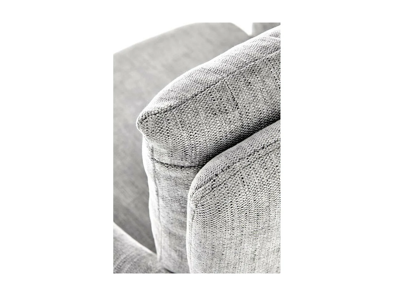 Fauteuil de bureau design tissu gris Persée