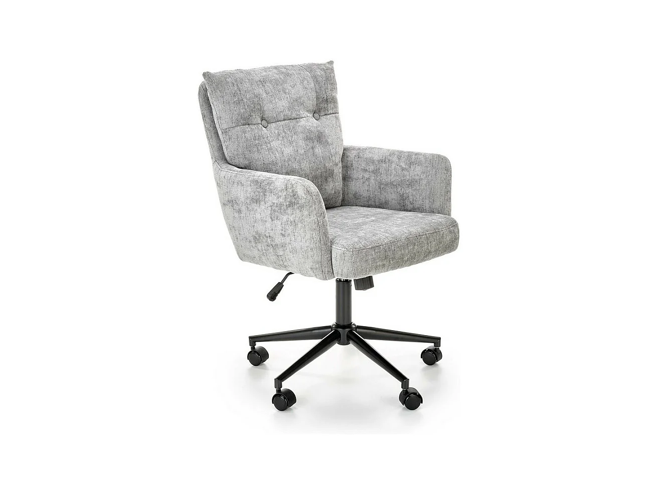 Silla de oficina Persée de tela gris