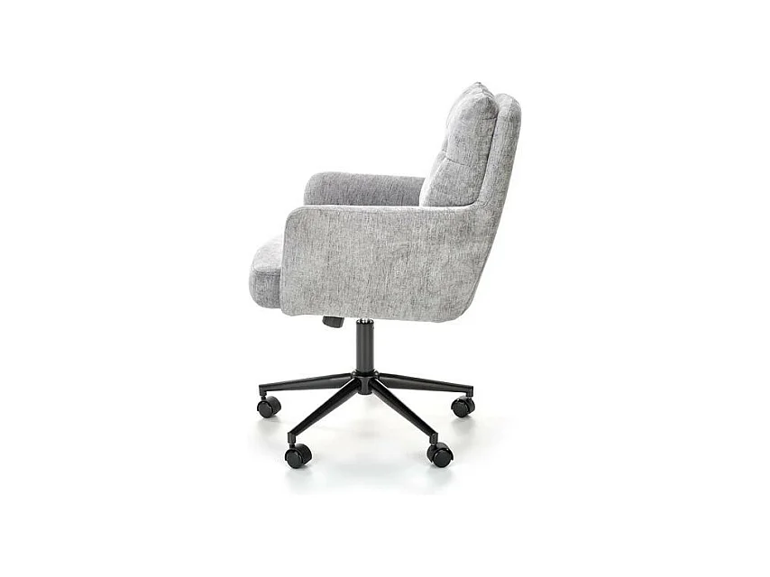 Silla de oficina Persée de tela gris