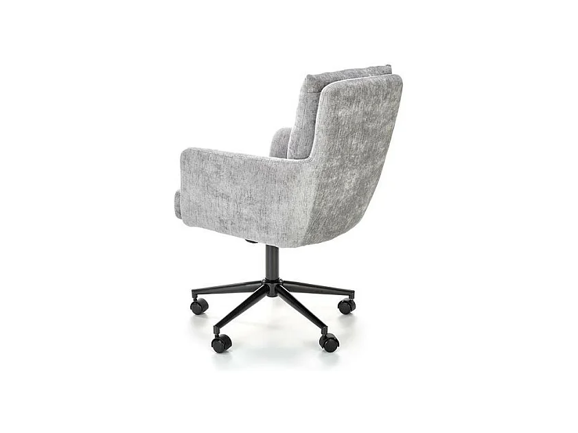 Silla de oficina Persée de tela gris