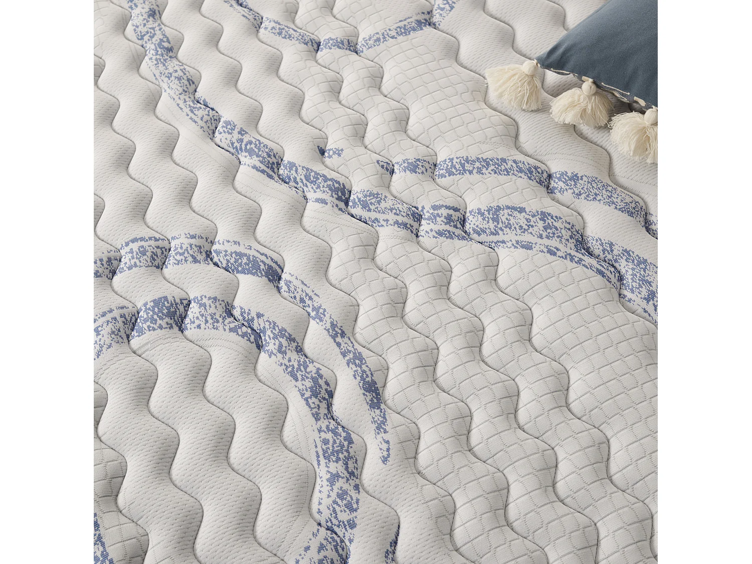 Naturalex - Matelas Perfectsleep 160x200 cm - Mousse HR - Accueil Blue Latex - Très épais 30 cm, Mémoire de forme, Confortable, Face été, hiver - Antibactérien