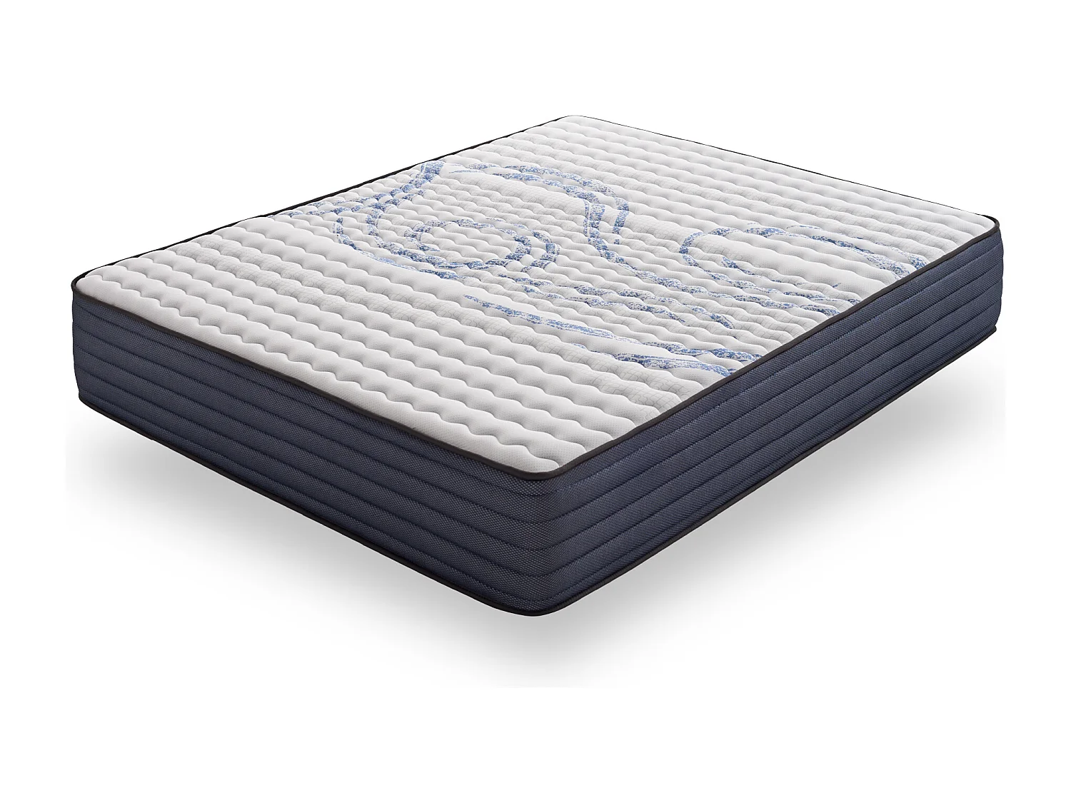 Naturalex - Matelas Perfectsleep 150x200 cm - Mousse HR - Accueil Blue Latex - Très épais 30 cm, Mémoire de forme, Confortable, Face été, hiver - Antibactérien