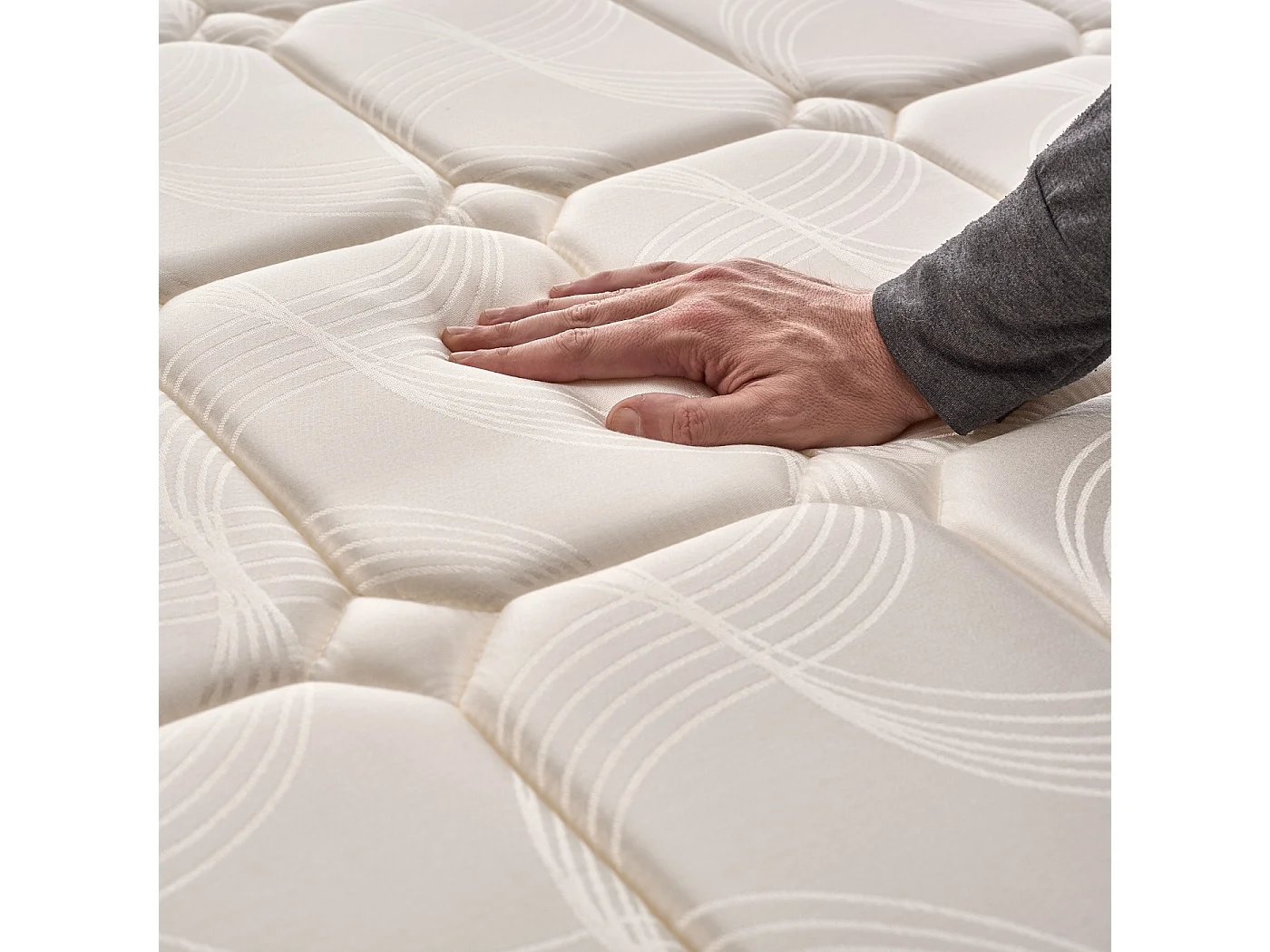 Naturalex - Matelas Luxury 140x190 cm - Multicouches HR - Blue Latex - Très épais 30 cm, Mousse à Mémoire de forme, 7 zones, Confortable - 2 faces été, hiver