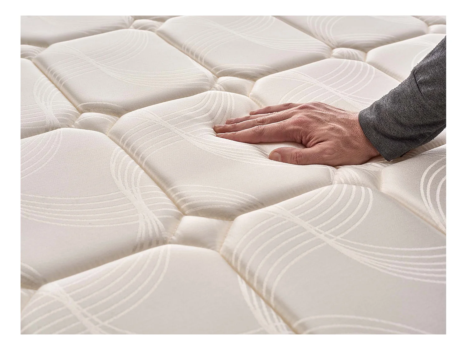 Naturalex - Matelas Luxury 140x190 cm - Multicouches HR - Blue Latex - Très épais 30 cm, Mousse à Mémoire de forme, 7 zones, Confortable - 2 faces été, hiver