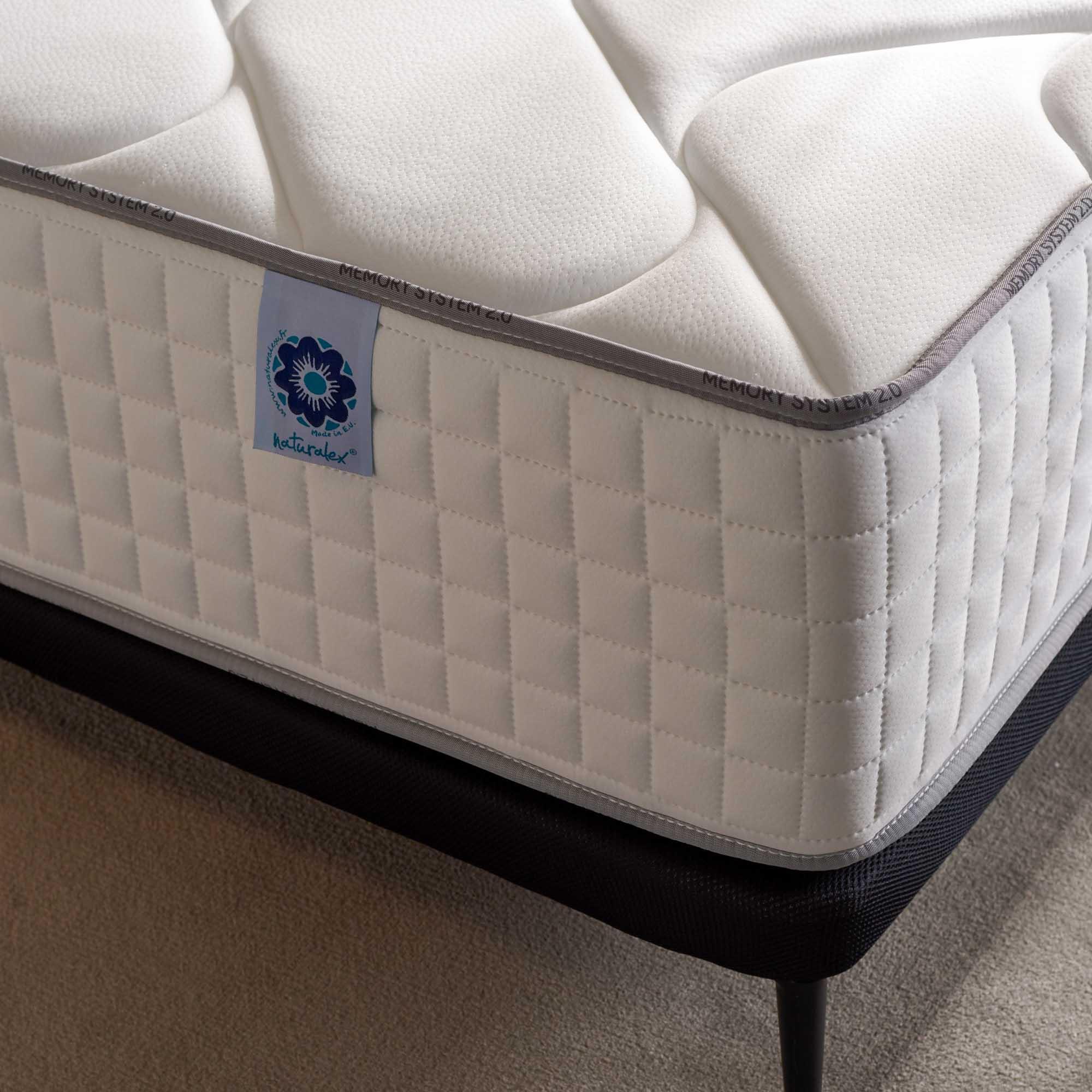 NATURALEX - Matelas 90x190 cm - Ergolatex - Mousse à mémoire de