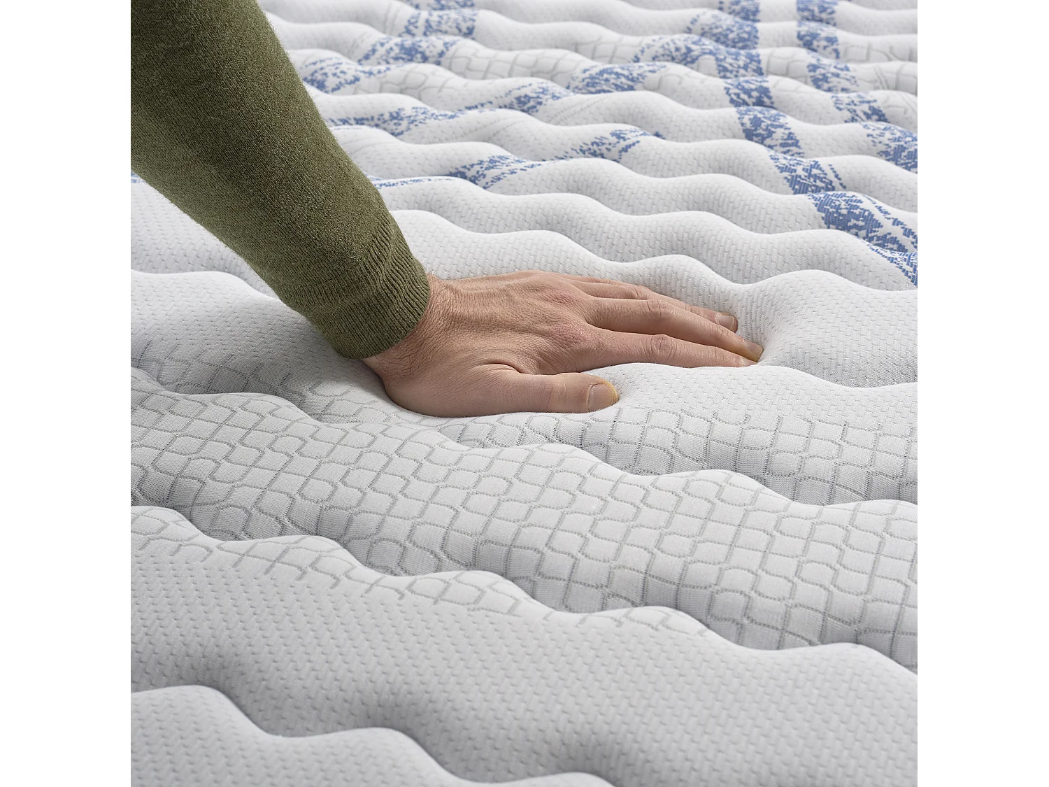 Naturalex - Matelas Perfectsleep 80x200 cm - Mousse HR - Accueil Blue Latex - Très épais 30 cm, Mémoire de forme, Confortable, Face été, hiver - Antibactérien
