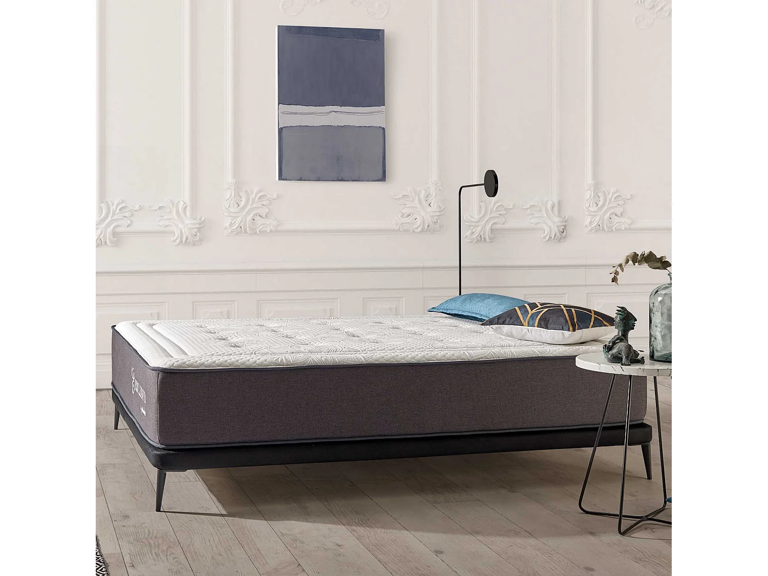 Naturalex - Matelas Exclusive 180x200 cm - Multicouches HR - Blue Latex - Très épais 30 cm, Mousse à Mémoire de forme, 7 zones, Confortable - 2 faces été, hiver