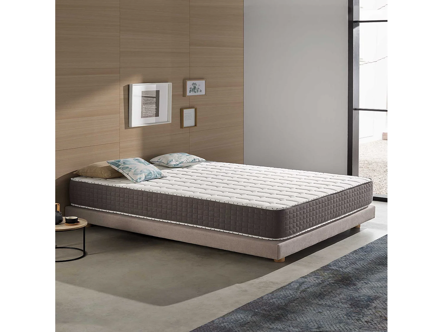 Naturalex - Matelas Extrafresh 90x190 cm - Mousse à mémoire de forme HR - Soutien Blue Latex - 7 Zones, Tissu Respirant, Réversible été, hiver - Haute Qualité