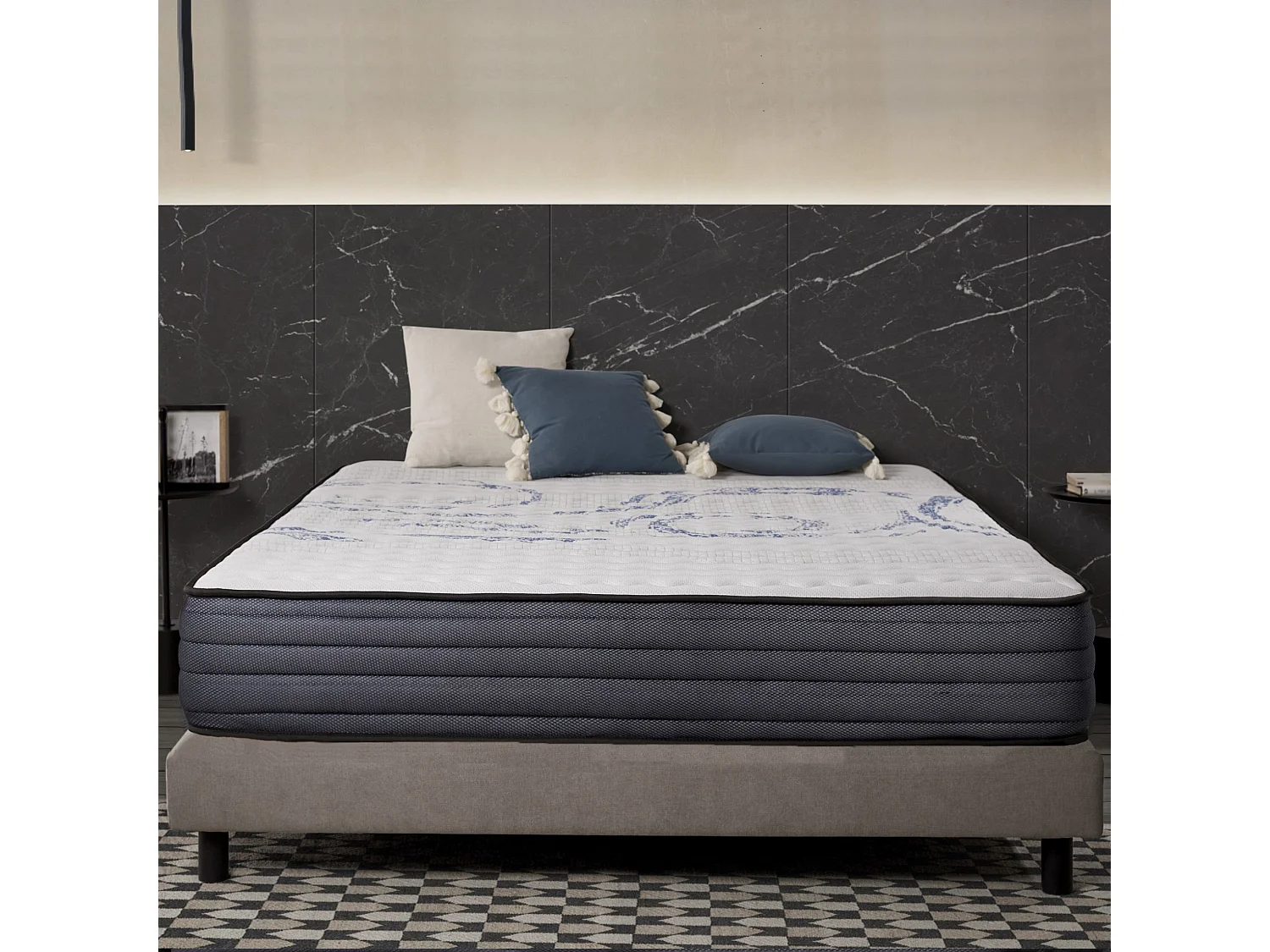 Naturalex - Matelas Perfectsleep à ressorts ensachés 140x190 cm - Épais 30 cm - Visco Thermorégulateur - Tissu Premium - Haute Qualité - Respirabilité optimale