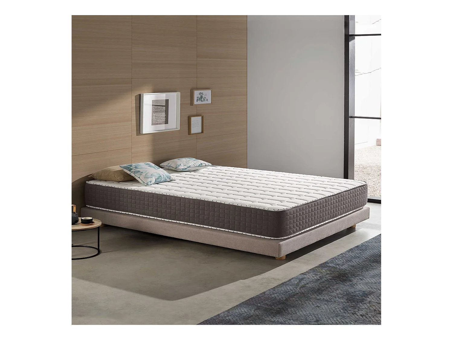 Naturalex - Matelas Extrafresh 140x190 cm - Mousse à mémoire de forme HR - Soutien Blue Latex - 7 Zones, Tissu Respirant, Réversible été, hiver - Haute Qualité