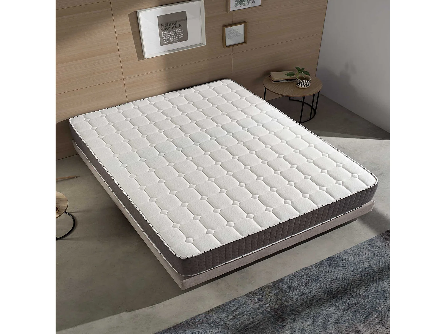 Naturalex - Matelas Extrafresh 140x190 cm - Mousse à mémoire de forme HR - Soutien Blue Latex - 7 Zones, Tissu Respirant, Réversible été, hiver - Haute Qualité
