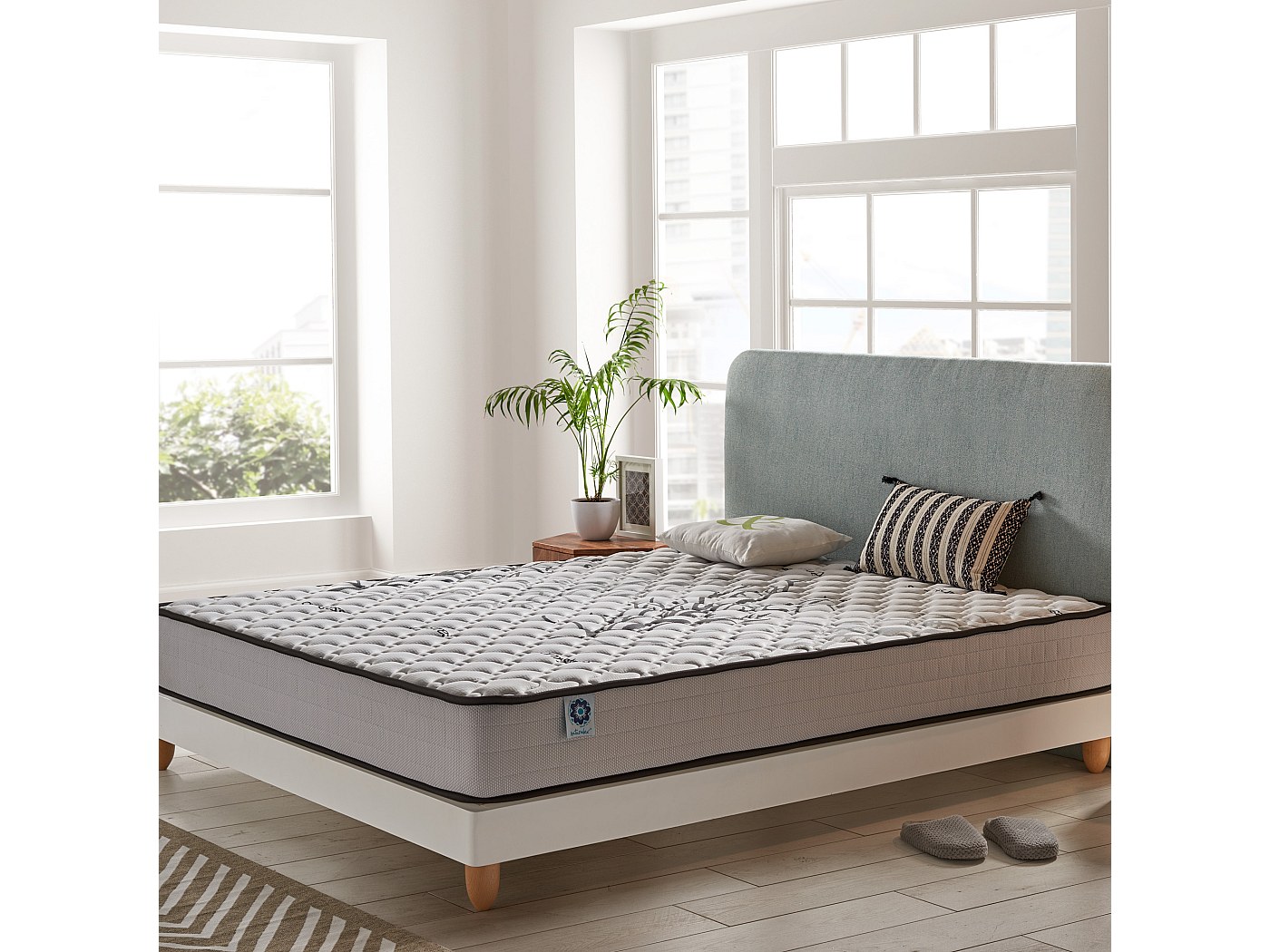 Bebeboutik - Rêve de Nuit Matelas 90x190 Latex + Aertech - Hauteur 20
