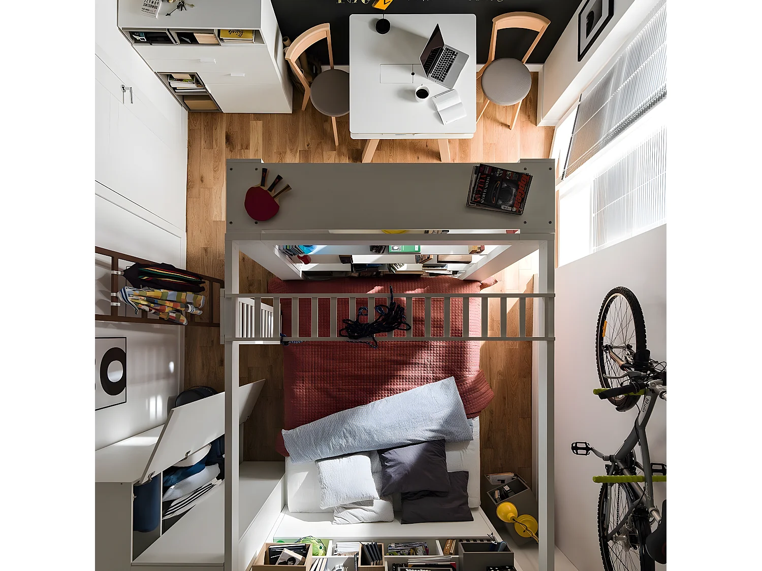 Design dressoir met 3 laden en 1 deur L99,5 cm - 4YOU