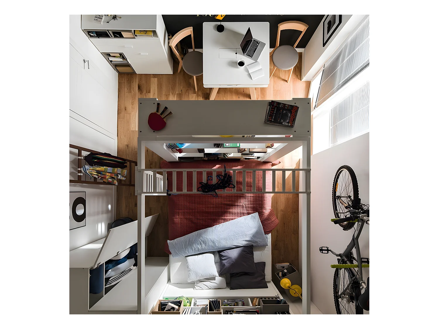 Buffet design 3 tiroirs et 1 porte L99,5 cm - 4YOU