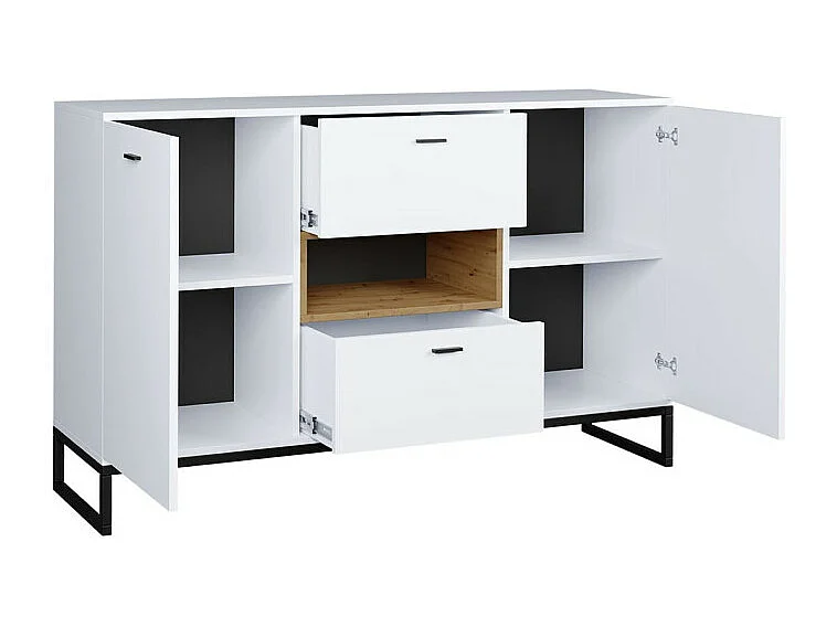 Cómoda Baltesi 104, Com gavetas e portas, Número de gavetas: 2