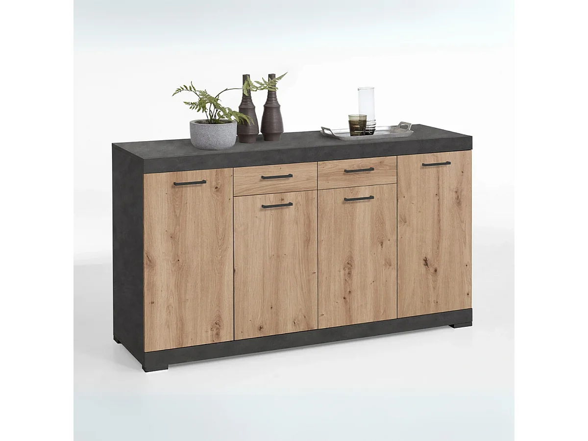 Buffet 2 Tiroirs 4 Portes L160 cm - Bristol