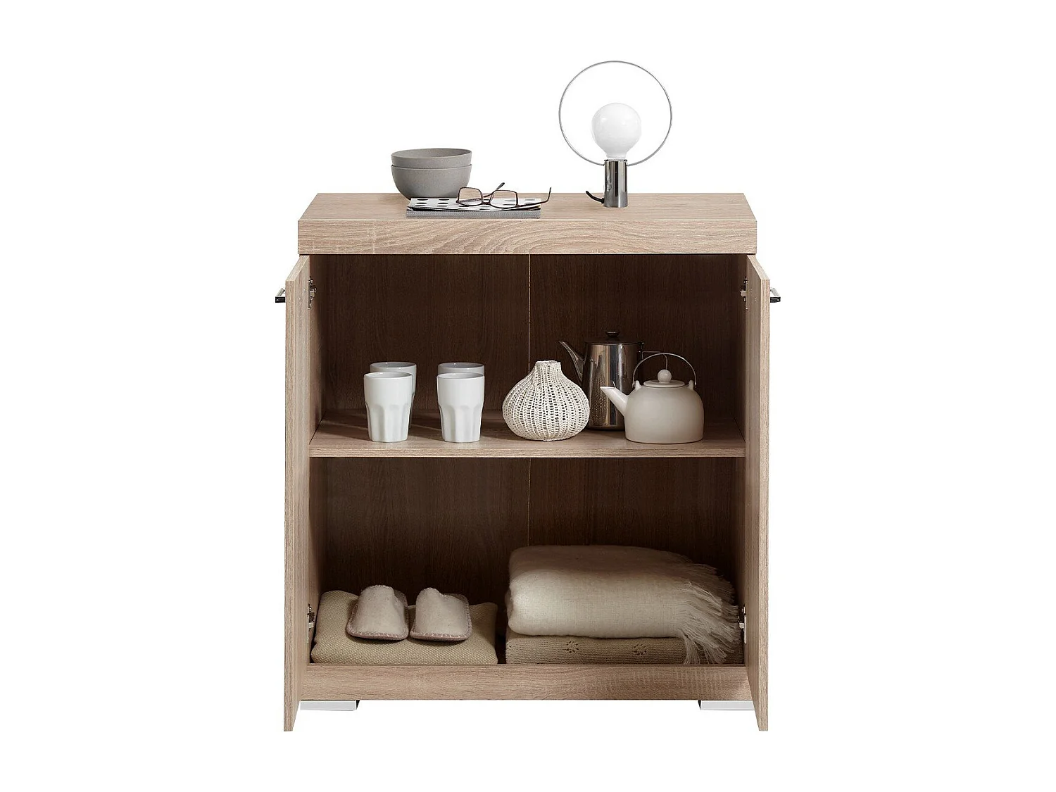 Kast met 2 deuren 80x34,9x89,9 cm wit