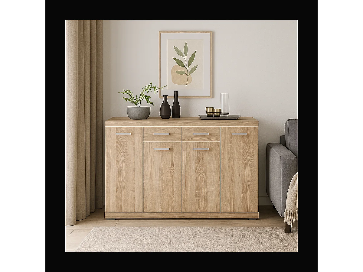 Buffet 2 Tiroirs 4 Portes L160 cm - Bristol