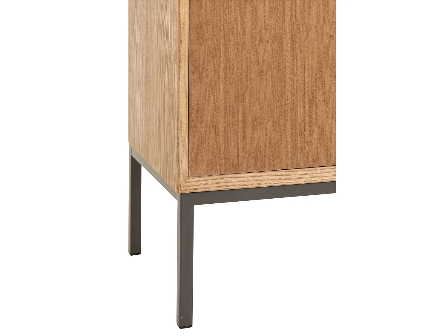 Armoire sur pied 2 portes naturel retro L80cm