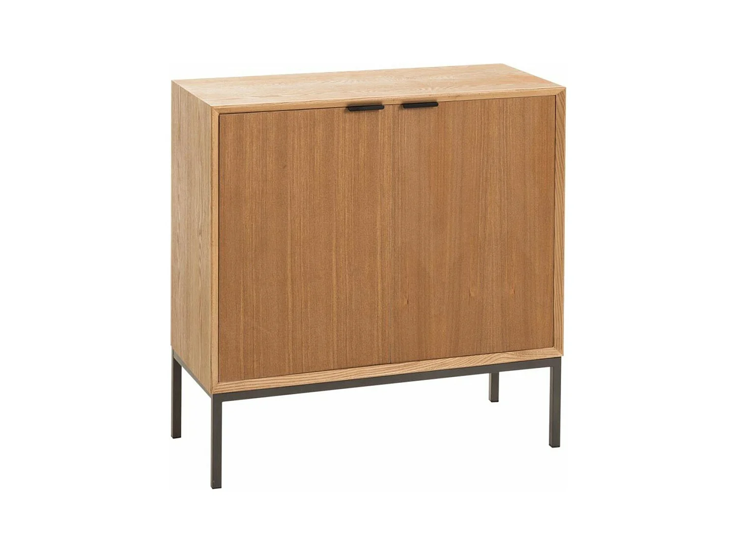 Armoire sur pied 2 portes naturel retro L80cm