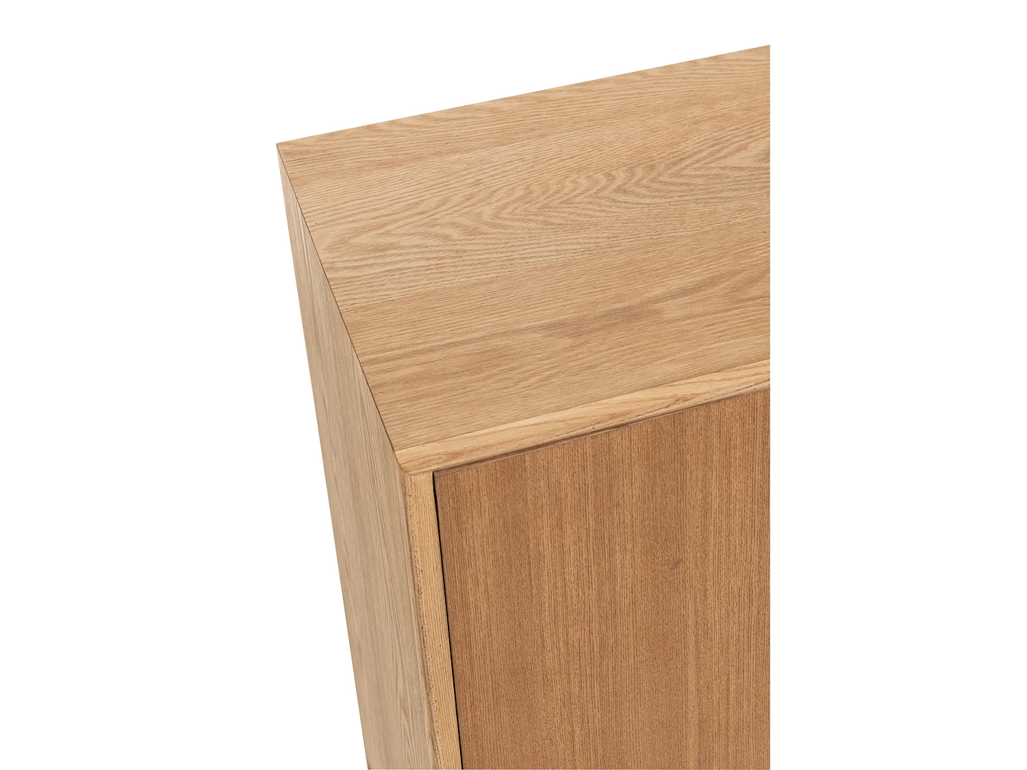 Opbergmeubel met 2 naturel houten deuren Victoria L 80 cm