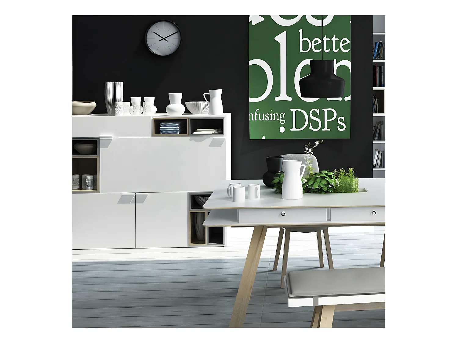 Buffet 3 portes et 1 tiroir L145 cm - 4YOU