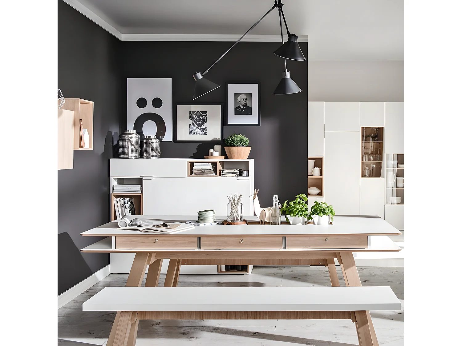 Buffet 3 portes et 1 tiroir L145 cm - 4YOU