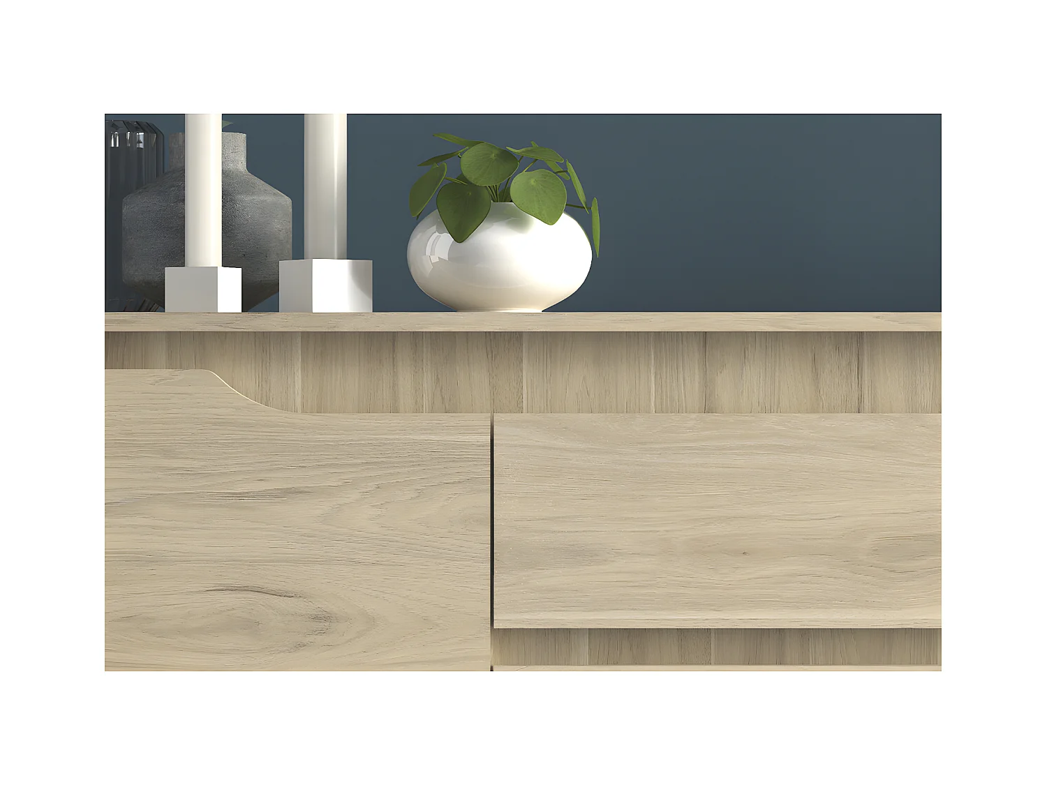 Buffet 4 Porte 1 Cassetto decoro Quercia L185 cm - Wendy