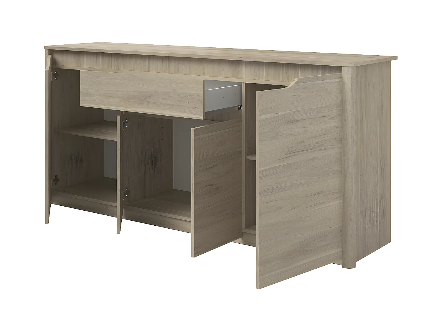 Buffet 4 Porte 1 Cassetto decoro Quercia L185 cm - Wendy