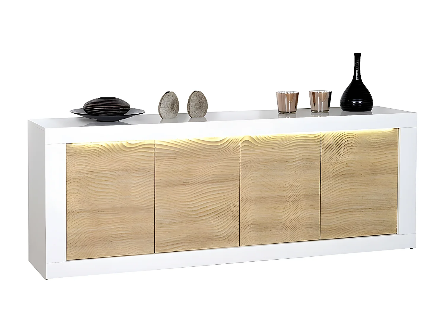Buffet 4 porte KARMA L220cm - Fabbricazione Francese