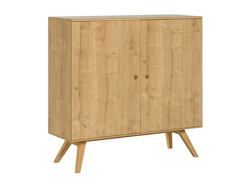 Aparador 2 puertas y 6 baldas interiores 120 cm - NATURE