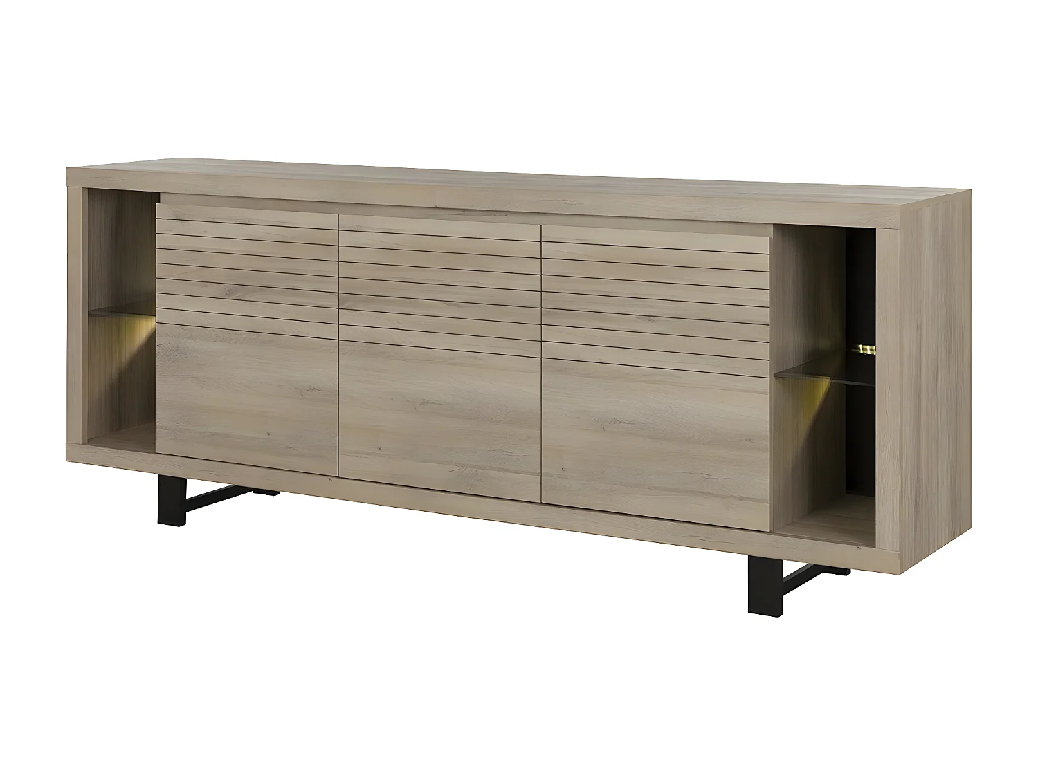 Sideboard 3 Türen Eiche - Französische Herstellung