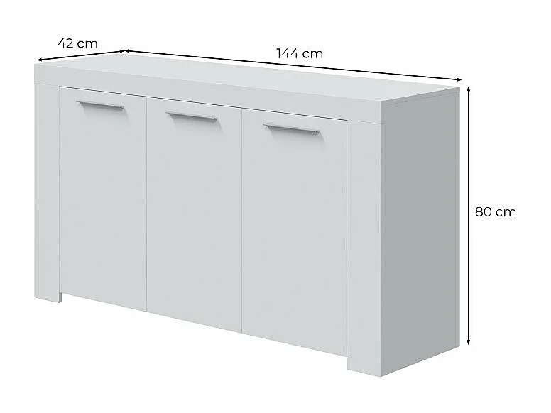 Buffet 3 portes - L144 cm