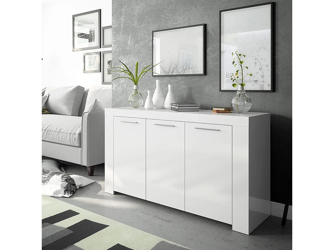 Buffet 3 portas Urban - Branco Artik 144 cm