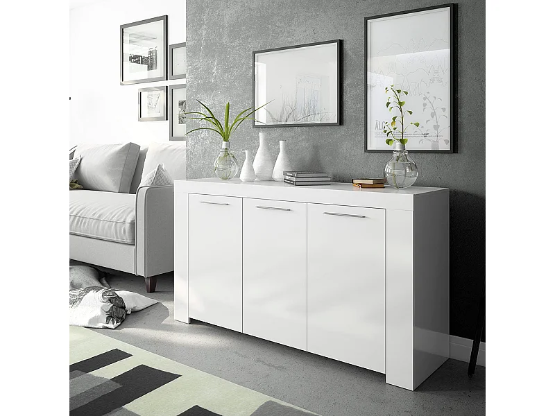 Mobile credenza buffet con 3 ante bianca 006620A