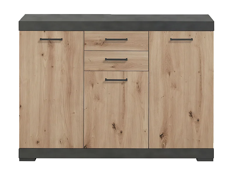 Buffet avec 3 Portes et 2 Tiroirs L120cm - Bristol