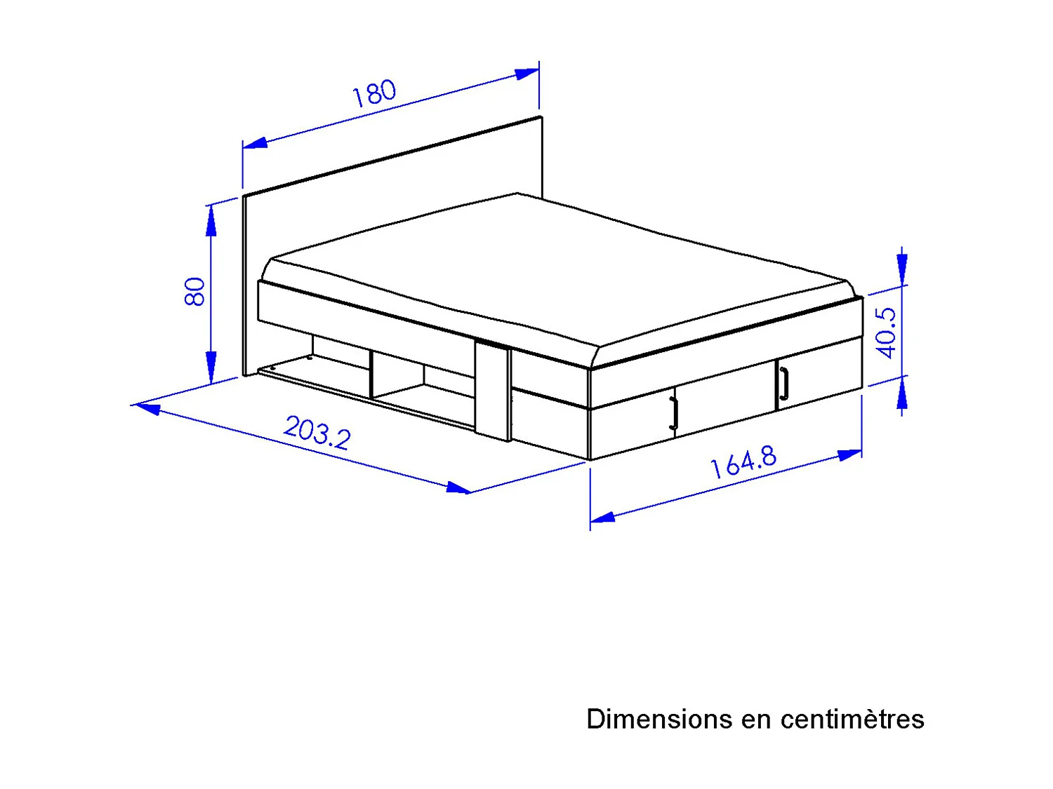 Bed met opbergruimte 160x200 cm - Swive
