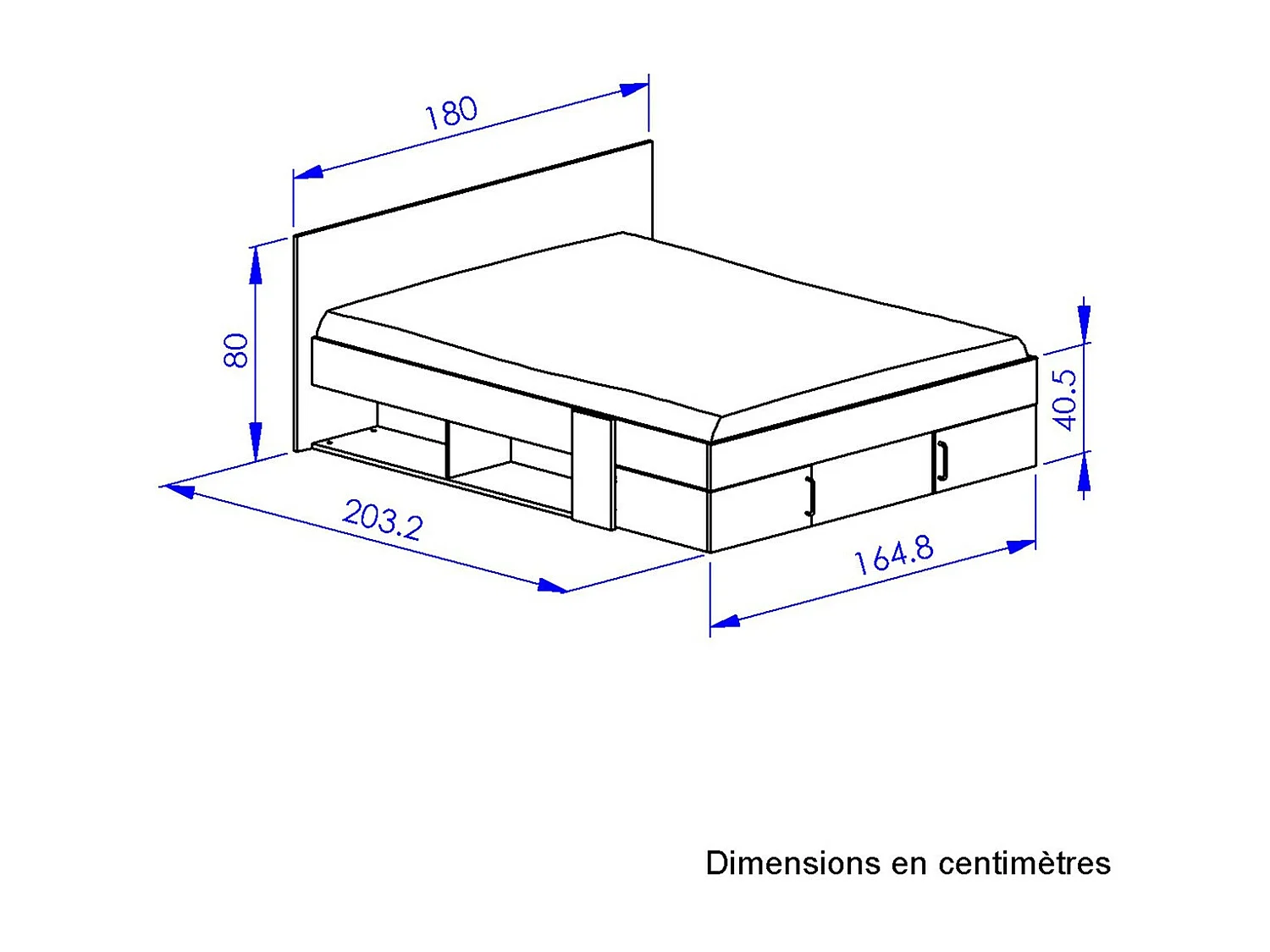 Bed met opbergruimte 160x200 cm - Swive