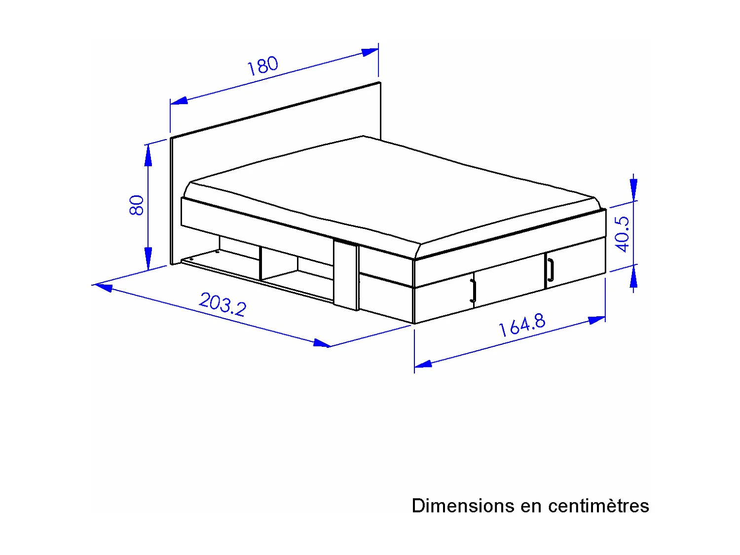 Bed met opbergruimte 160x200 cm - Swive