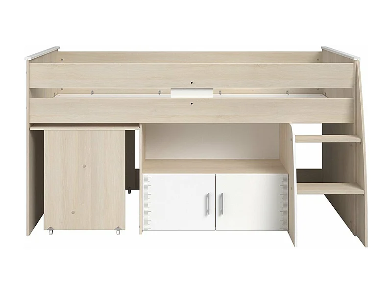 Hoogslaper gecombineerd met bureau, slaapplaats 90x200 cm - Charly