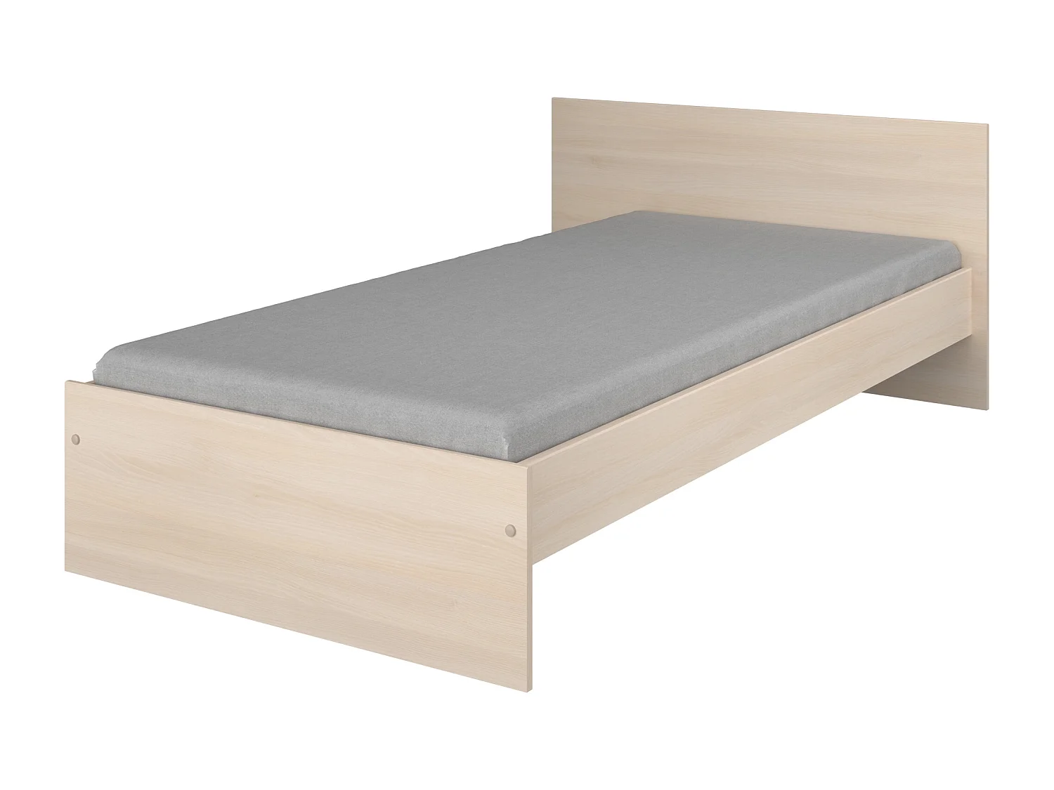 Lit avec rangements marche et tiroir Charly couchage 90x190