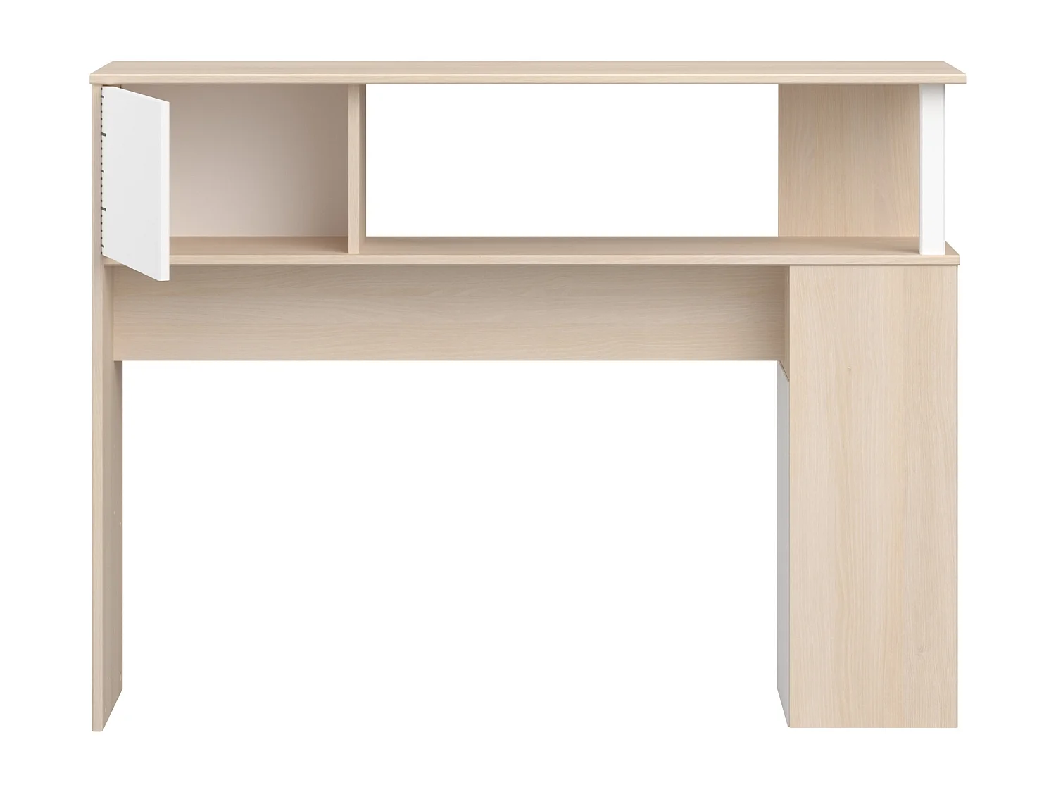 Lit avec rangements marche et tiroir Charly couchage 90x190