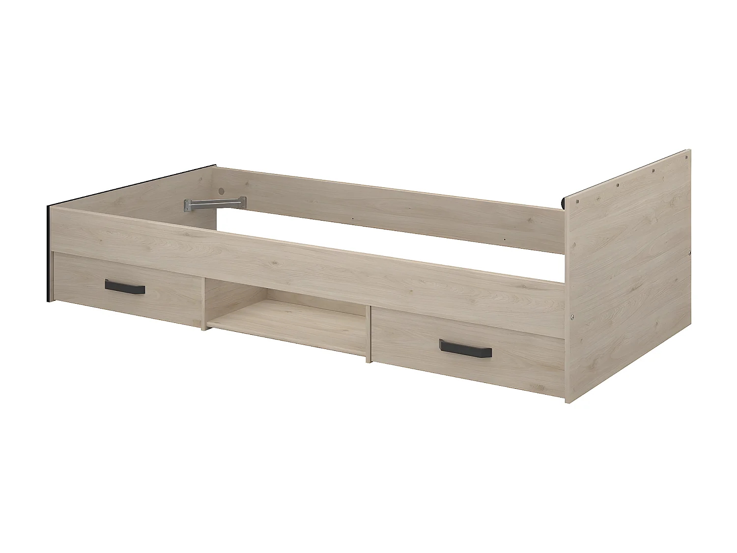 Bett mit 2 Schubladen mit Stauraum Liegefläche 90x200 - Nashville