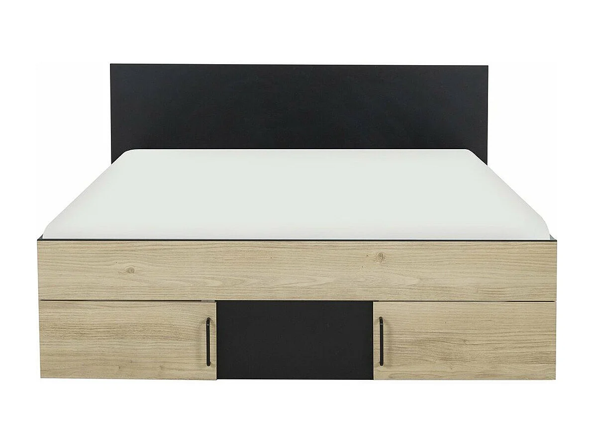 Bett mit Stauraum 140x190cm - Drehbar