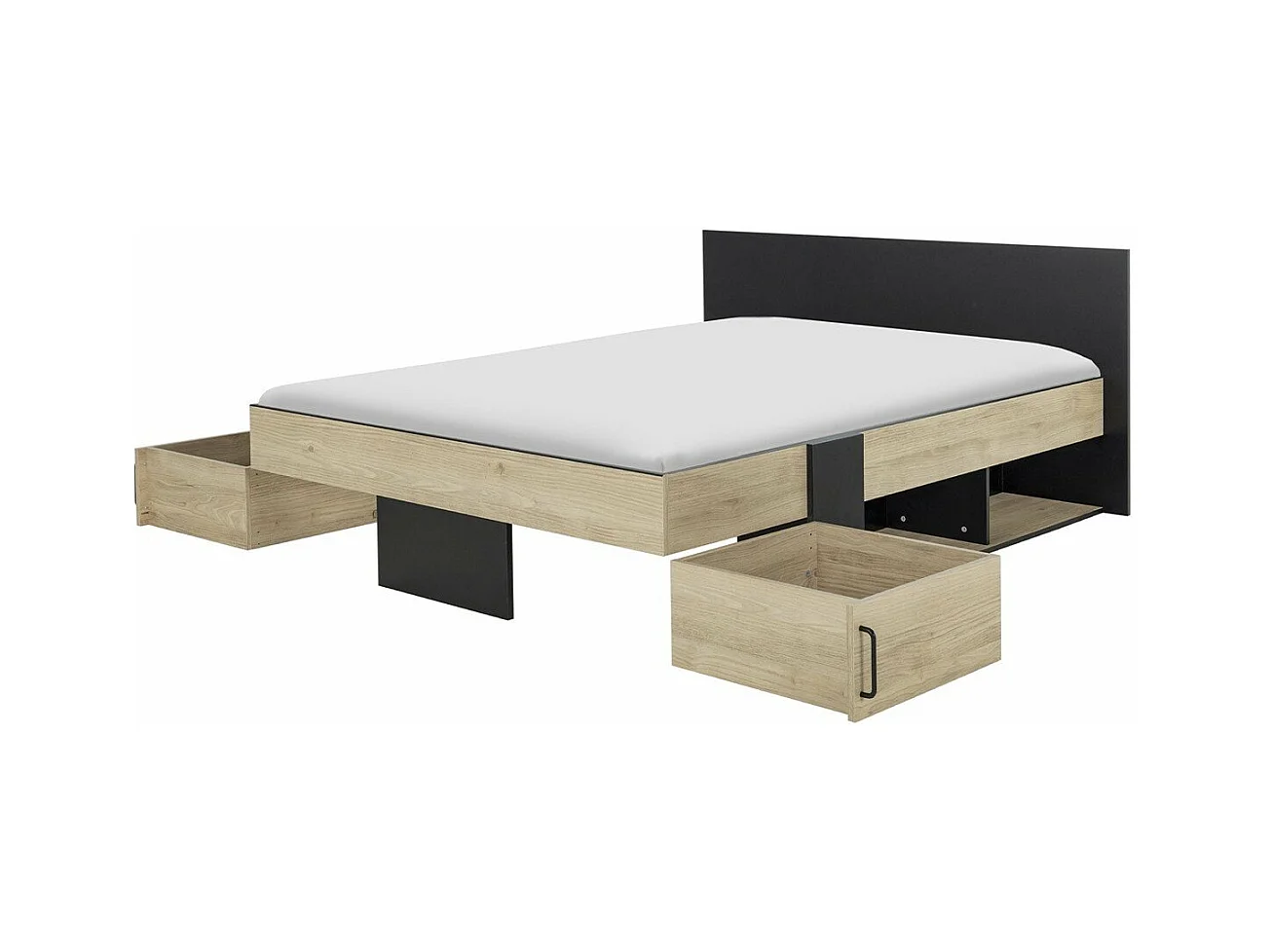 Cama con almacenaje 140 x 190 cm