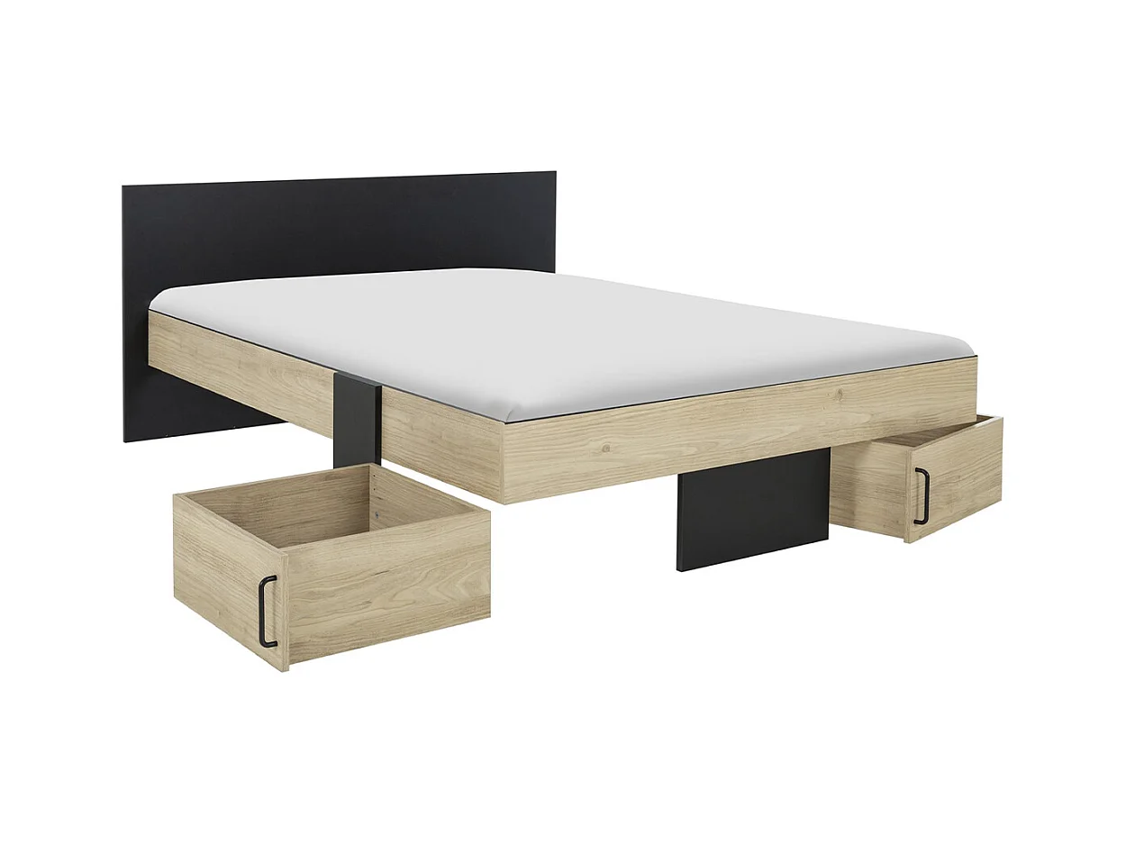 Cama con almacenaje 140 x 190 cm