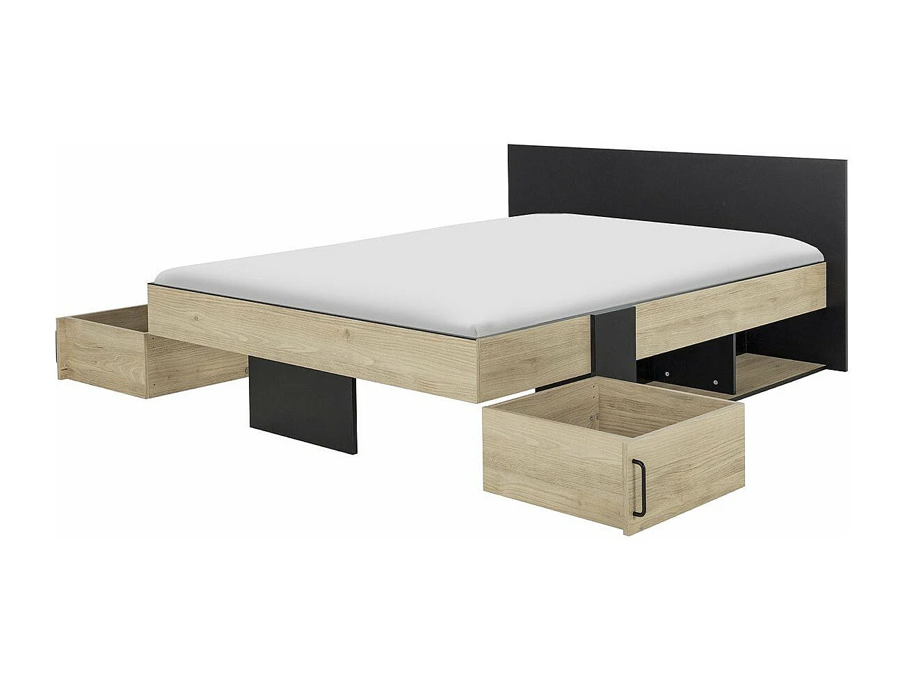 Lit avec Rangements 140x190cm - Swivel