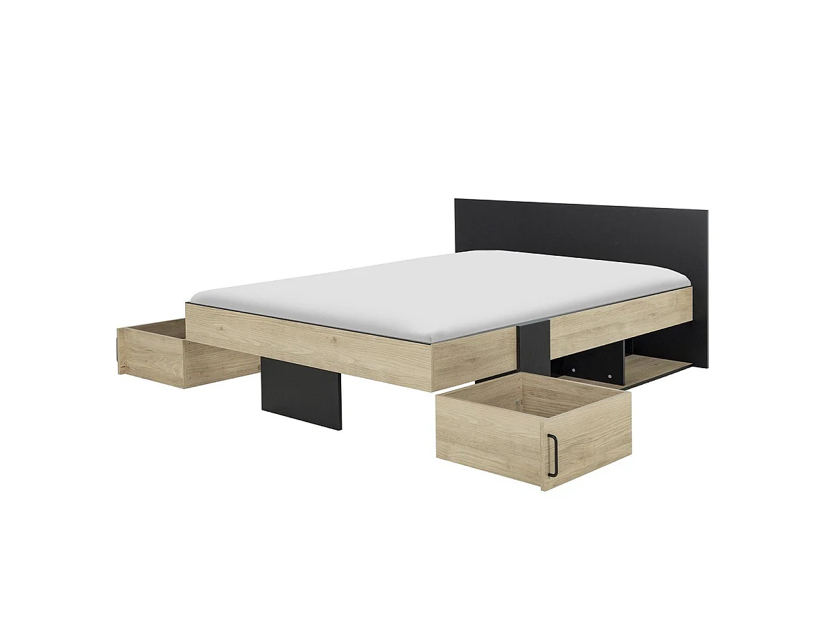 Lit avec Rangements 140x190cm - Swivel