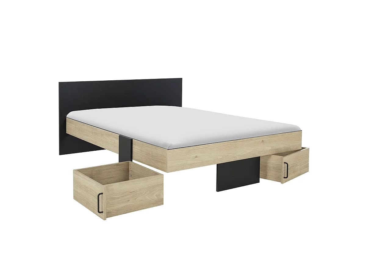 Lit avec Rangements 140x190cm - Swivel